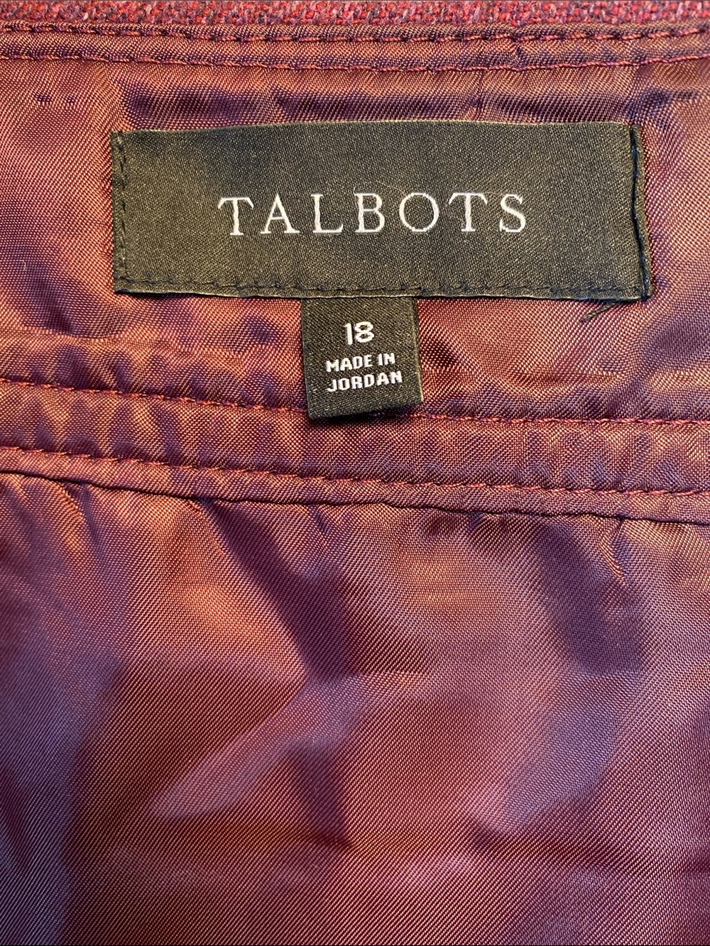 Talbots Wool blend A-line Midi Skirt - Picture 6 of 7